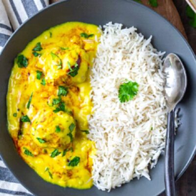 Punjabi Kadhi Chawal